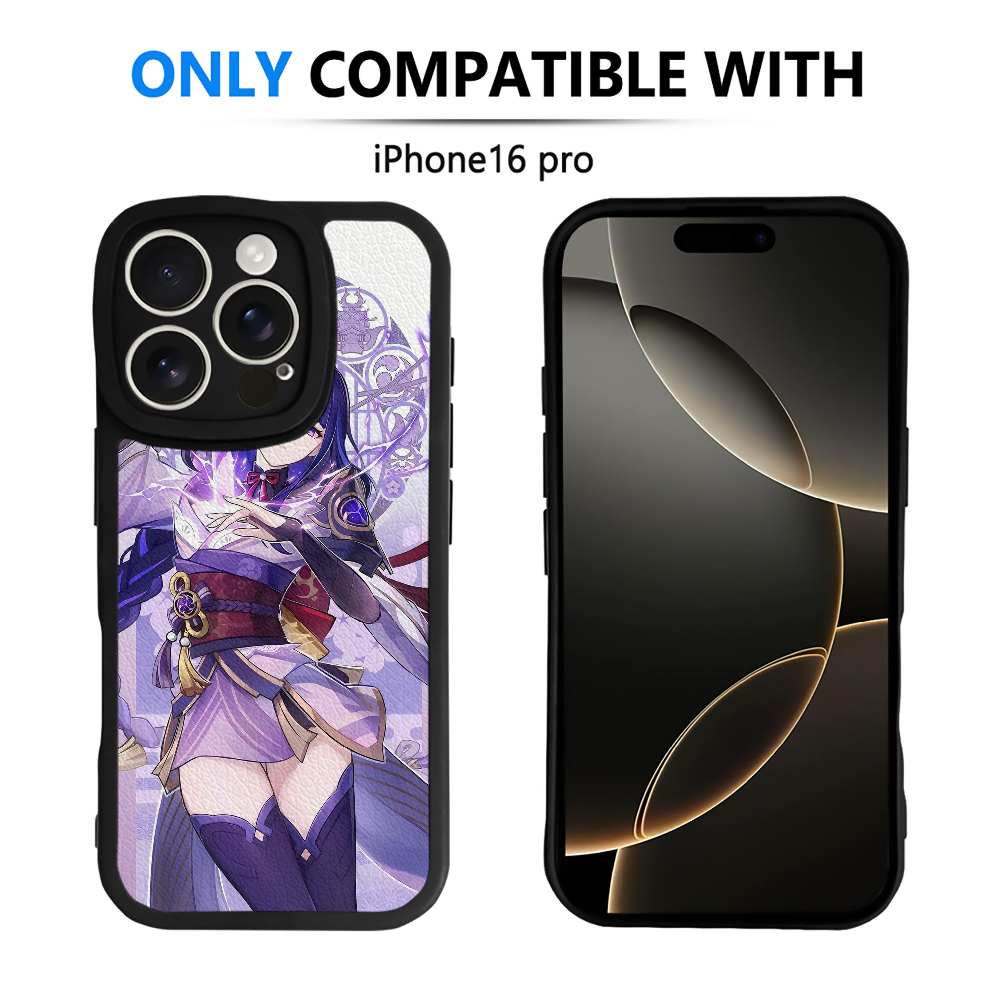 げんし神 genshin 【iPhone 16シリーズ対応】シリコンスマホケース（レザー調） 材質：シリコン